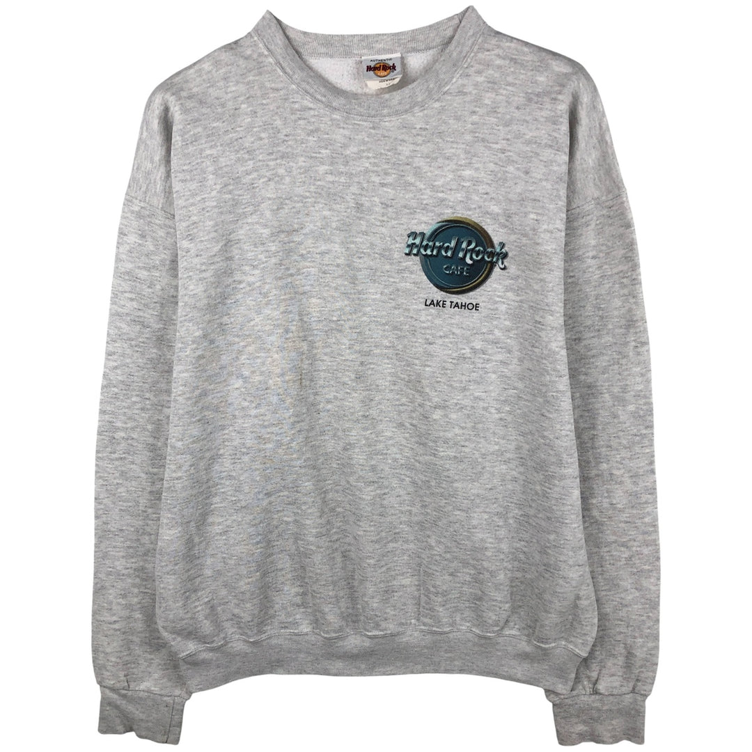 HARD ROCK CAFE Advertising Sweatshirt, Made in USA, Men's XL polyester gray type Vintage Second Hand