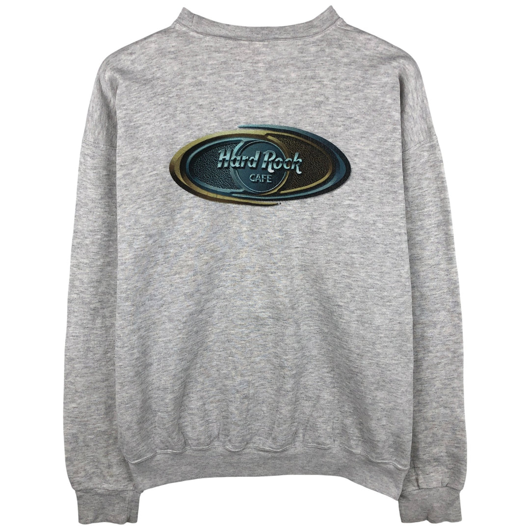HARD ROCK CAFE Advertising Sweatshirt, Made in USA, Men's XL polyester gray type Vintage Second Hand