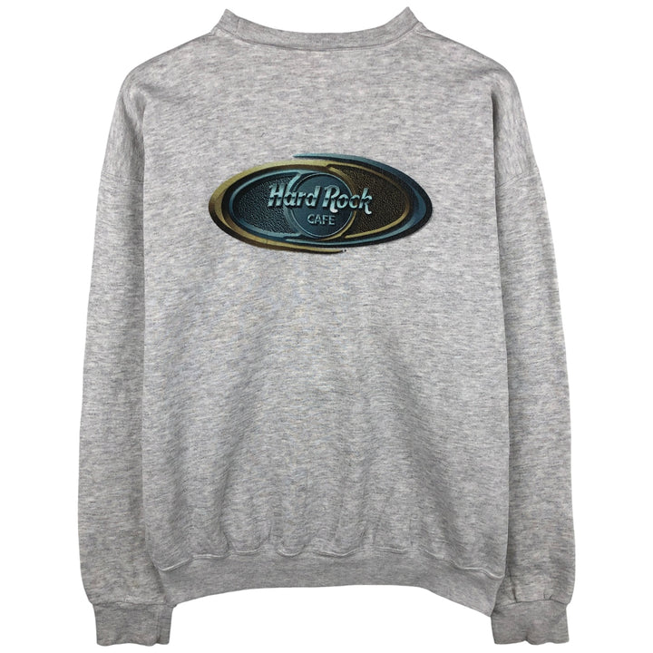 HARD ROCK CAFE Advertising Sweatshirt, Made in USA, Men's XL polyester gray type Vintage Second Hand