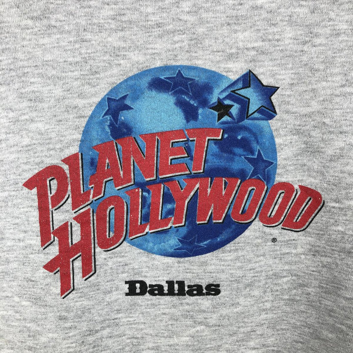 PLANET HOLLYWOOD Advertising Sweatshirt, Made in USA, Men's Size XL unclear gray type Vintage Second Hand