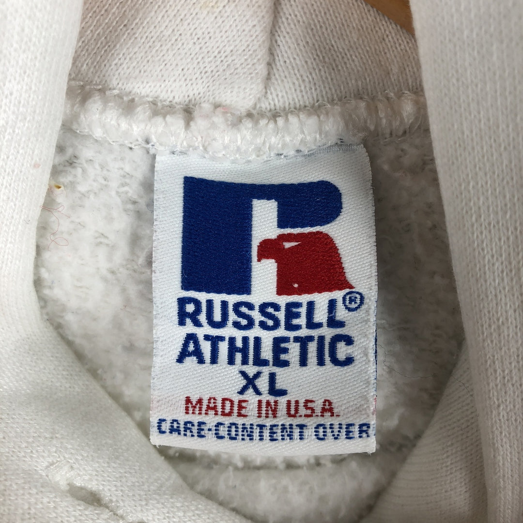 Vintage 90'S Russell pullover sweatshirt, made in the USA, men's size XL cotton white type Vintage Second Hand