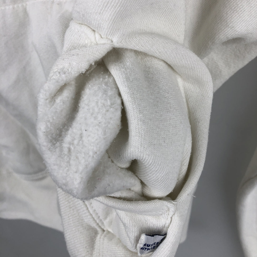 Vintage 90'S Russell pullover sweatshirt, made in the USA, men's size XL cotton white type Vintage Second Hand