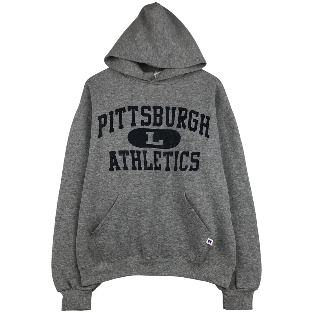 Vintage 90'S Russell ATHLETIC College Pullover Hoodie, Men's Size L cotton gray type Vintage Second Hand