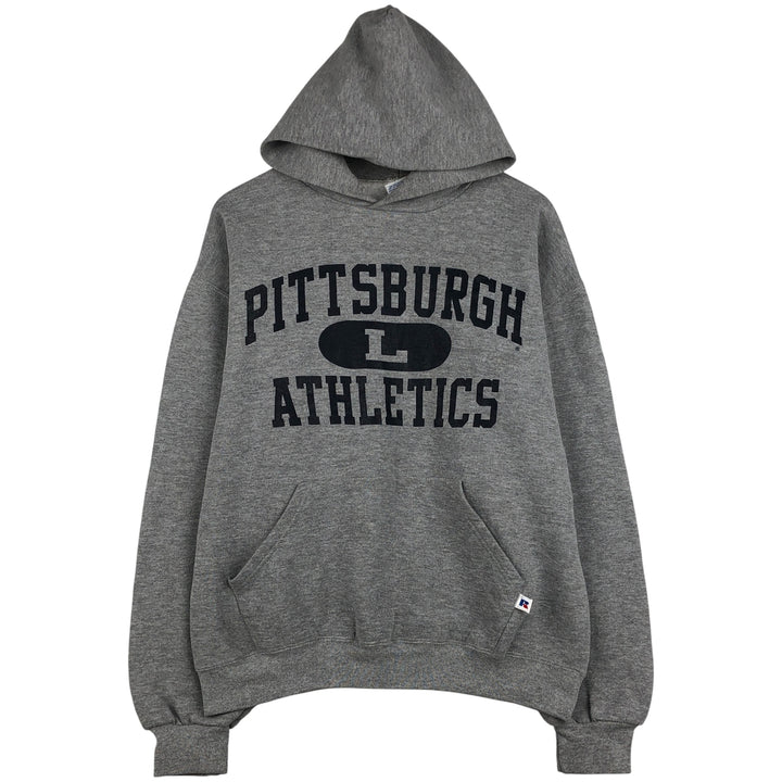 Vintage 90'S Russell ATHLETIC College Pullover Hoodie, Men's Size L cotton gray type Vintage Second Hand