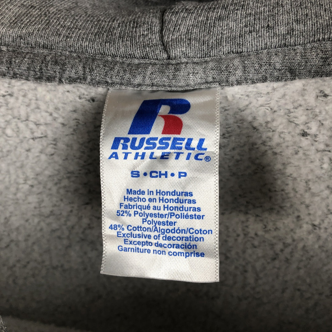2000'S ~ Russell ATHLETIC College Sweatshirt Pullover Hoodie, Men's Size Small polyester gray type Vintage Second Hand