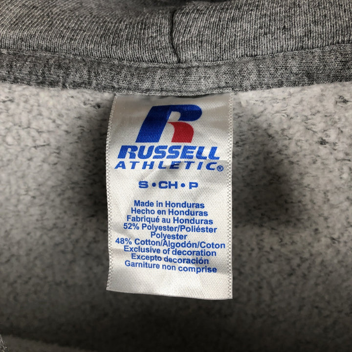 2000'S ~ Russell ATHLETIC College Sweatshirt Pullover Hoodie, Men's Size Small polyester gray type Vintage Second Hand