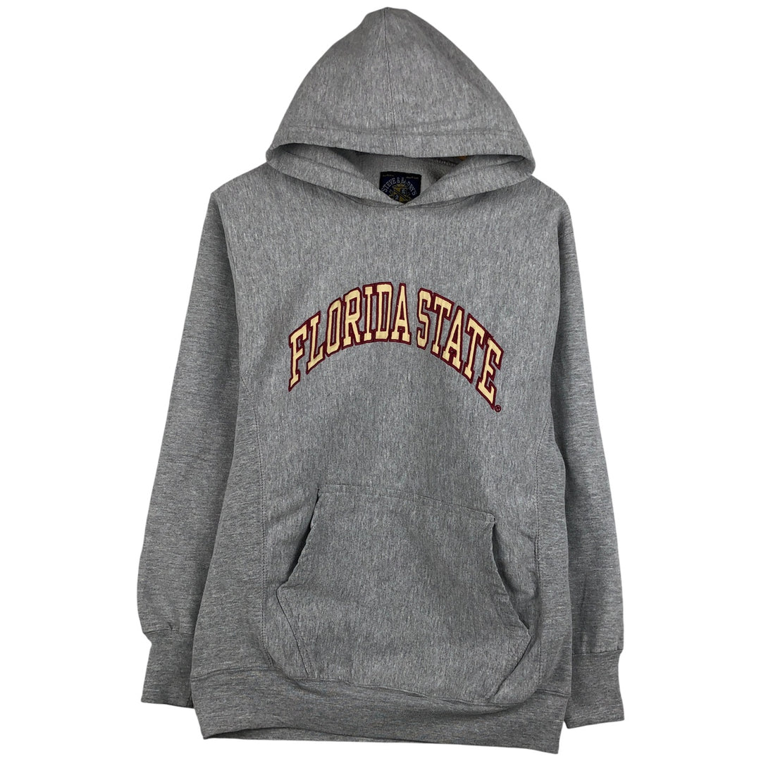 Vintage 90'S Steve and Barry's college pullover hoodie, size S, men's cotton gray type Vintage Second Hand