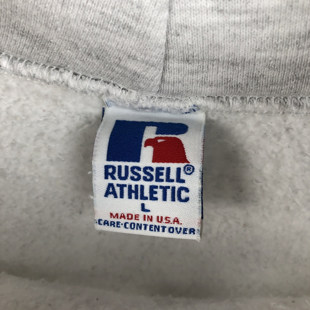 Vintage 90'S Russell ATHLETIC College Pullover Hoodie, Made in USA, Men's Size L cotton white type Vintage Second Hand