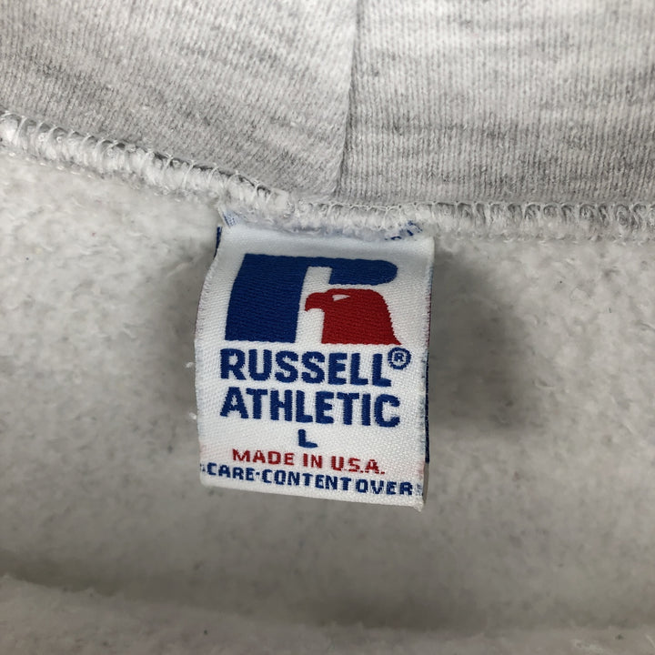 Vintage 90'S Russell ATHLETIC College Pullover Hoodie, Made in USA, Men's Size L cotton white type Vintage Second Hand