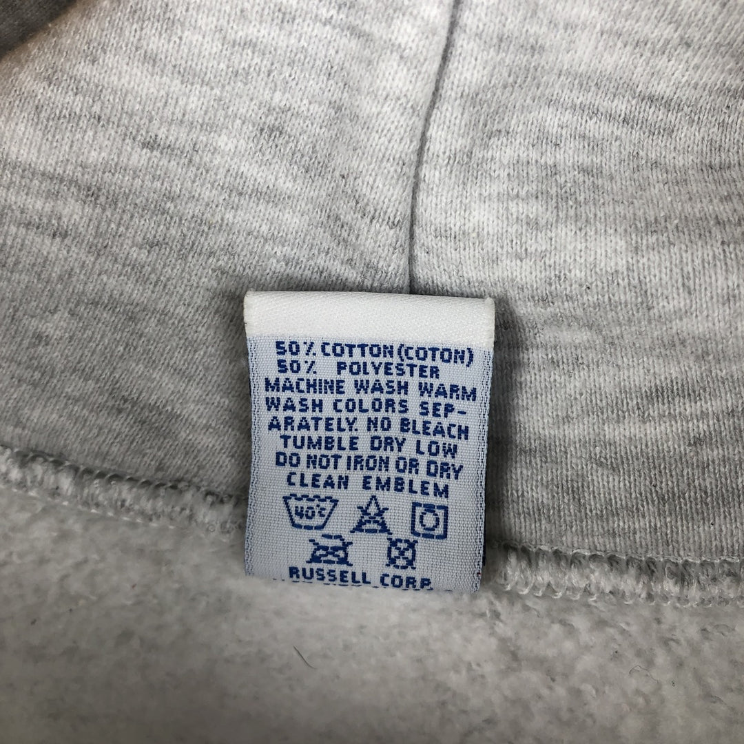 Vintage 90'S Russell ATHLETIC College Pullover Hoodie, Made in USA, Men's Size L cotton white type Vintage Second Hand