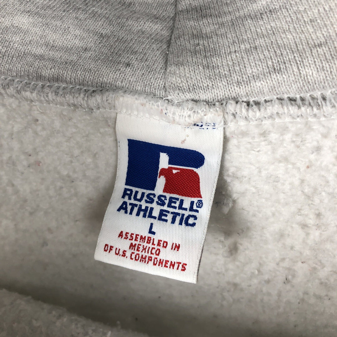 90'S Russell ATHLETIC University of Notre Dame College Pullover Hoodie, Men's Size L, Vintage cotton white type Vintage Second Hand