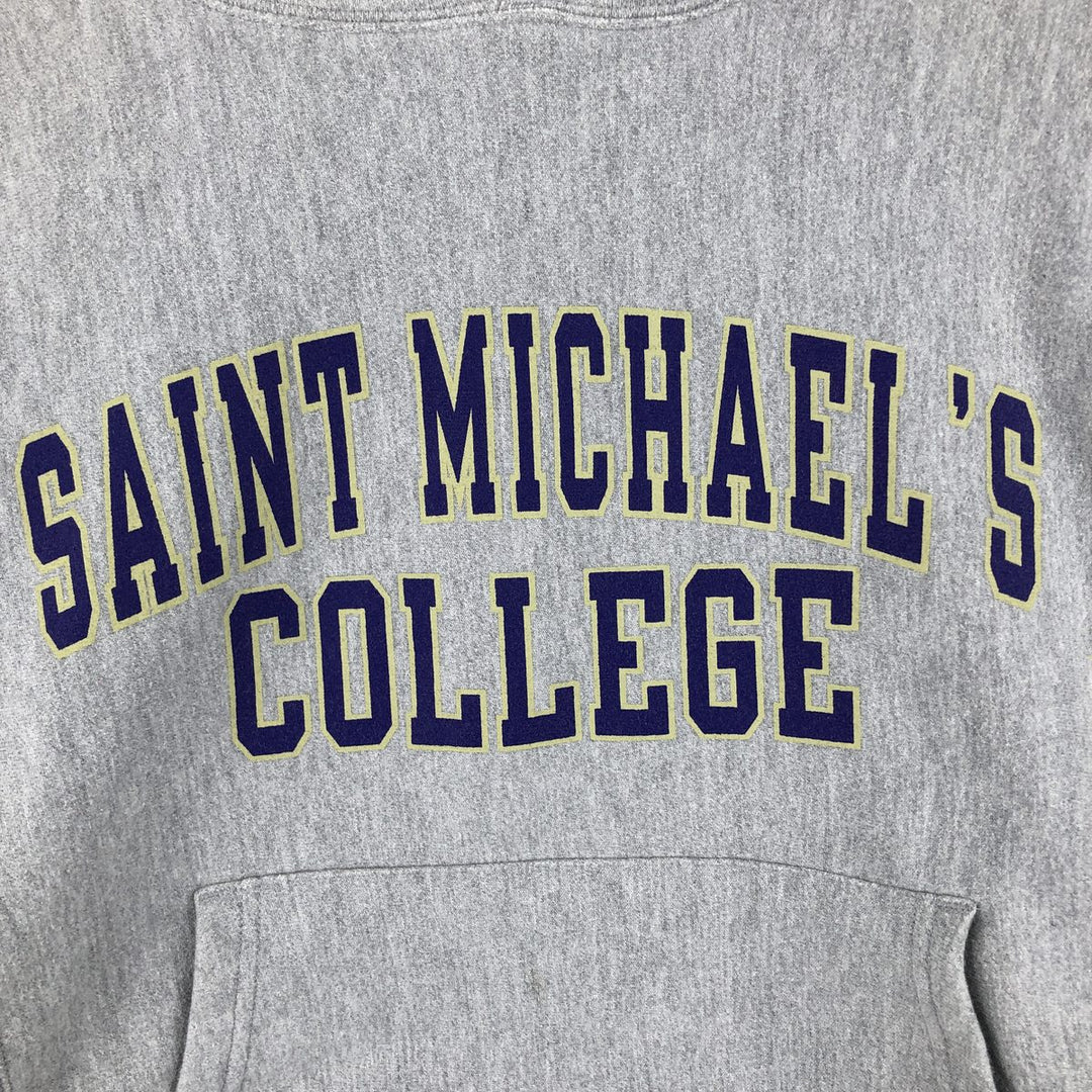 Champion REVERSE WEAVE Reverse Weave College Sweat Pullover Hoodie Men's S cotton gray type Vintage Second Hand