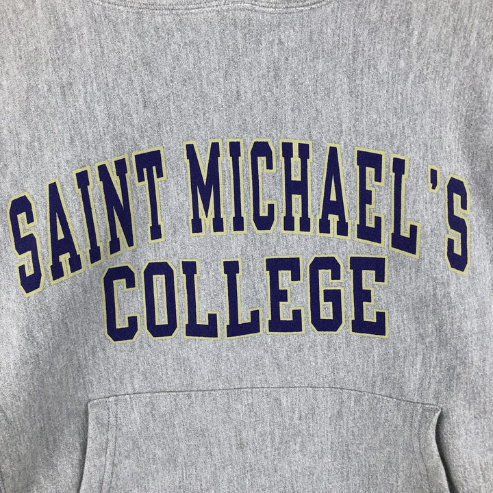 Champion REVERSE WEAVE Reverse Weave College Sweat Pullover Hoodie Men's S cotton gray type Vintage Second Hand