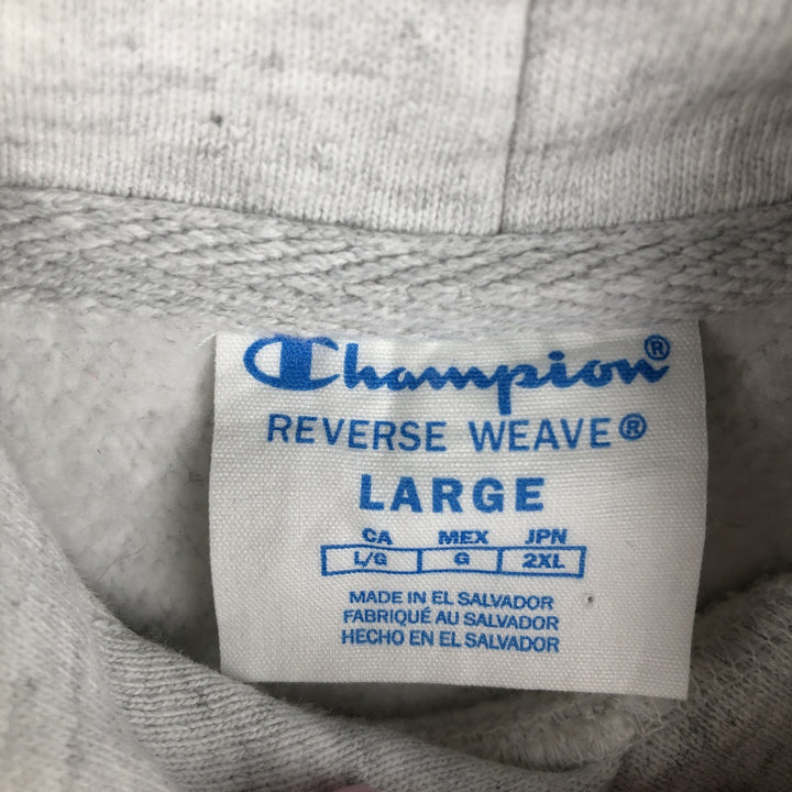 Champion REVERSE WEAVE Reverse Weave College Sweat Pullover Hoodie Men's L size cotton white type Vintage Second Hand