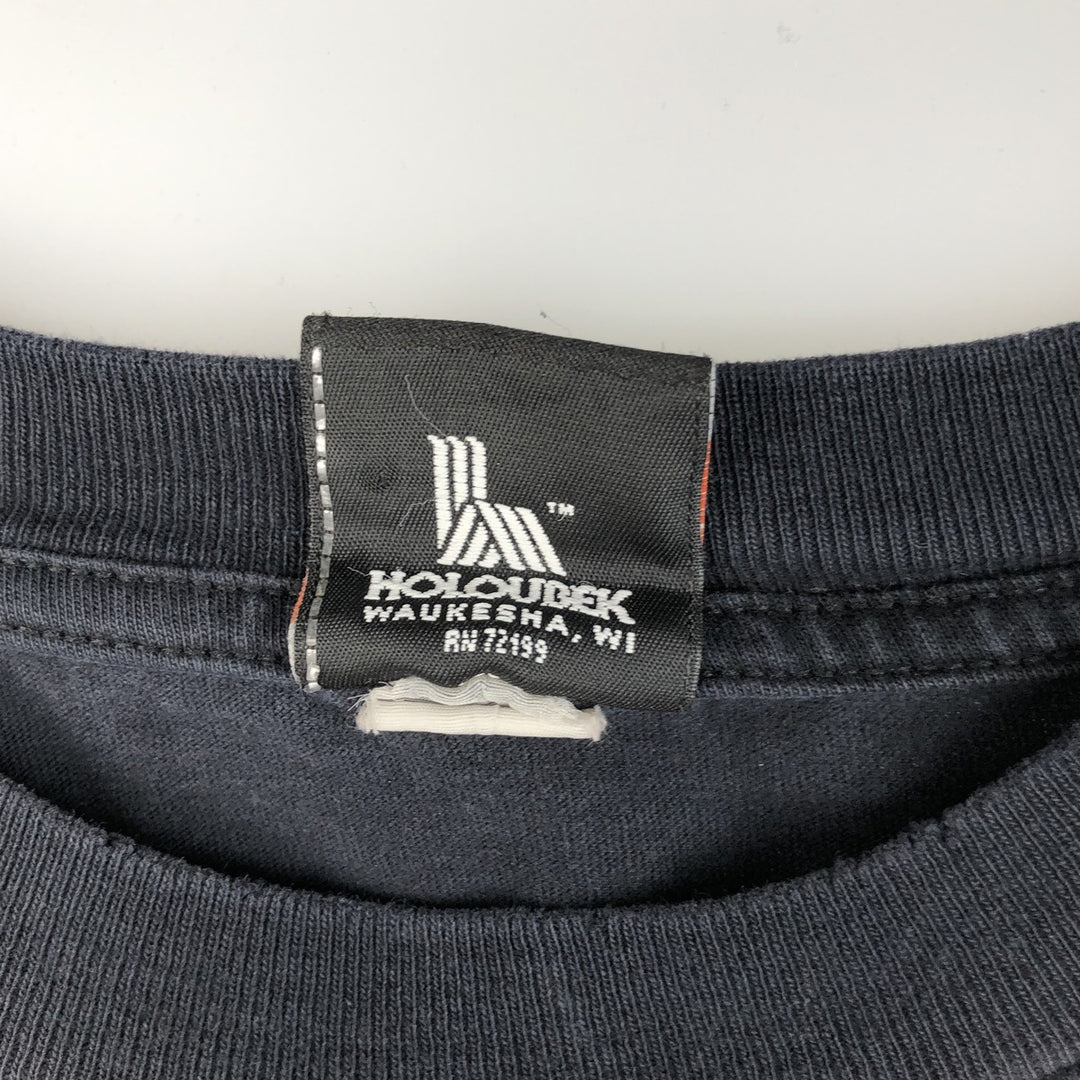 00'S Harley-Davidson Motorcycle Bike T-shirt Men's XXL unclear black type Vintage Second Hand