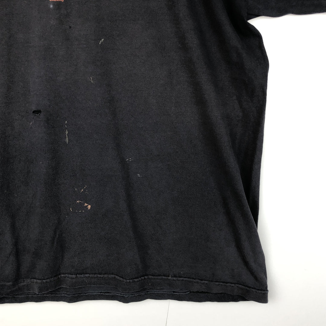 00'S Harley-Davidson Motorcycle Bike T-shirt Men's XXL unclear black type Vintage Second Hand