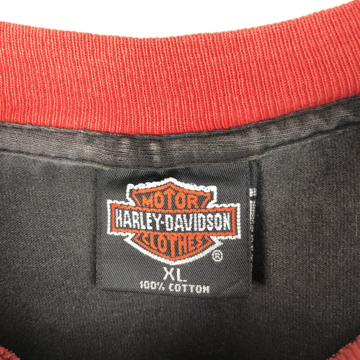 90'S Harley-Davidson Motorcycle Bike T-shirt Made in USA Men's XL Vintage cotton black type Vintage Second Hand