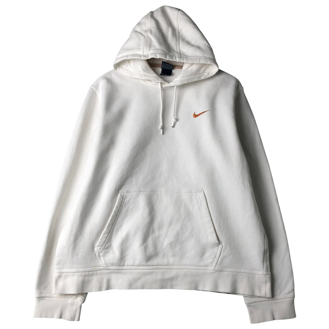 Nike Sweat Pullover Hoodie Men's XL Size cotton white type Vintage Second Hand