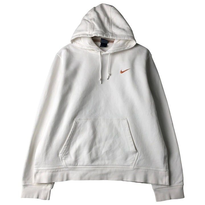 Nike Sweat Pullover Hoodie Men's XL Size cotton white type Vintage Second Hand
