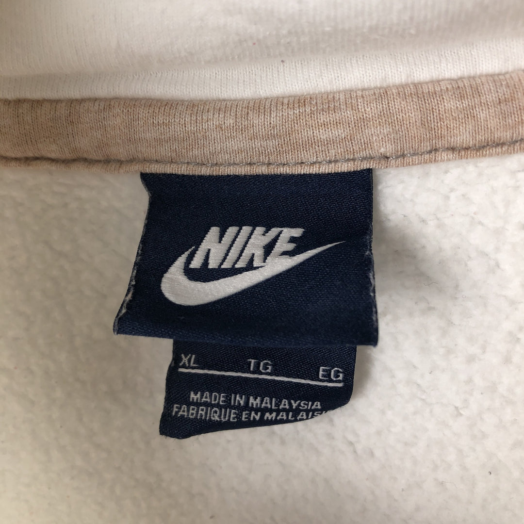 Nike Sweat Pullover Hoodie Men's XL Size cotton white type Vintage Second Hand