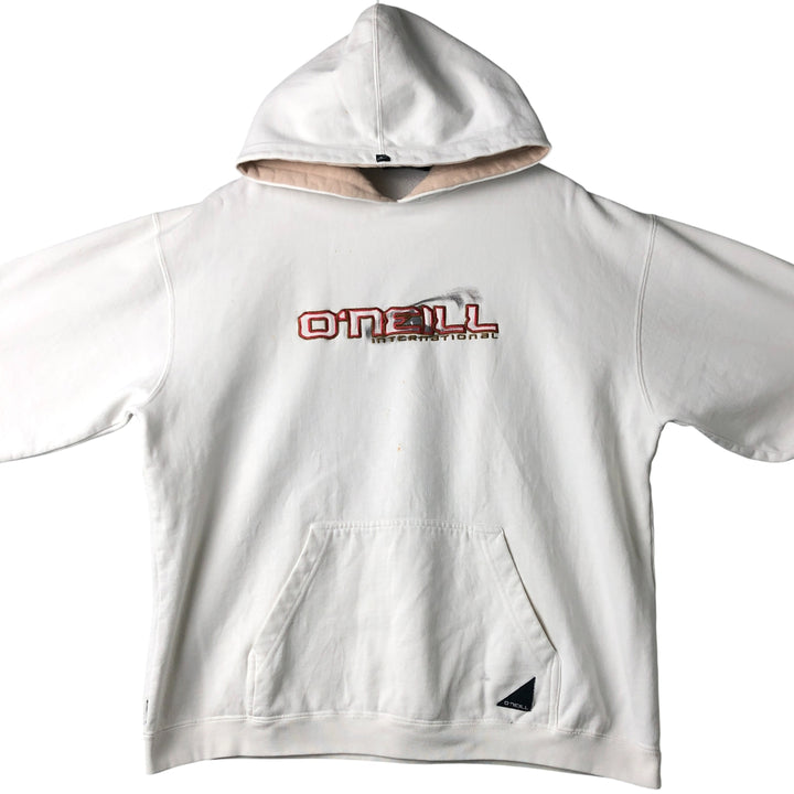 O'NEILL Sweatshirt Pullover Hoodie, Men's Size M cotton white type Vintage Second Hand