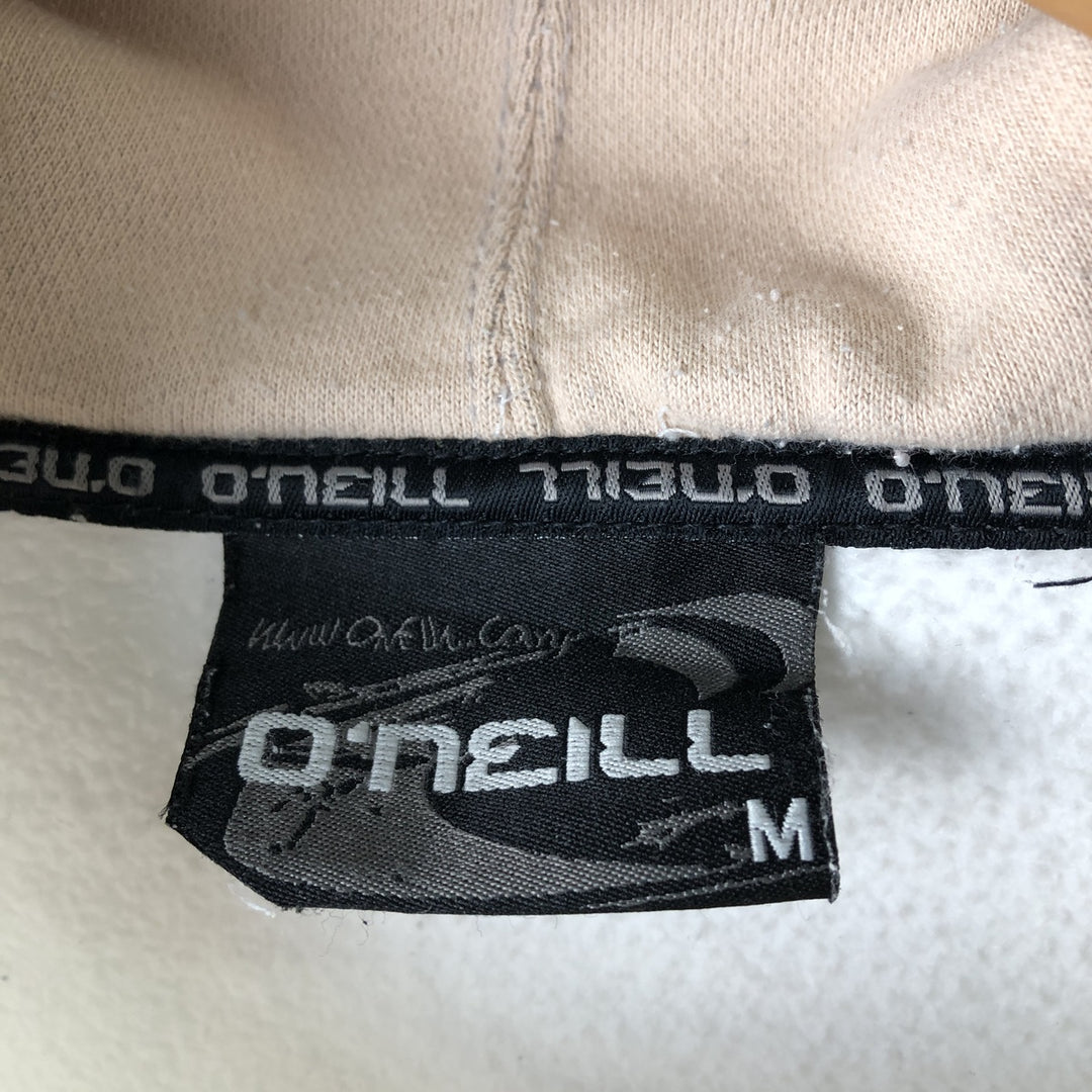 O'NEILL Sweatshirt Pullover Hoodie, Men's Size M cotton white type Vintage Second Hand