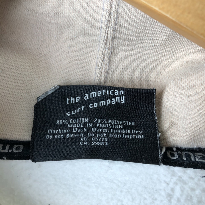 O'NEILL Sweatshirt Pullover Hoodie, Men's Size M cotton white type Vintage Second Hand