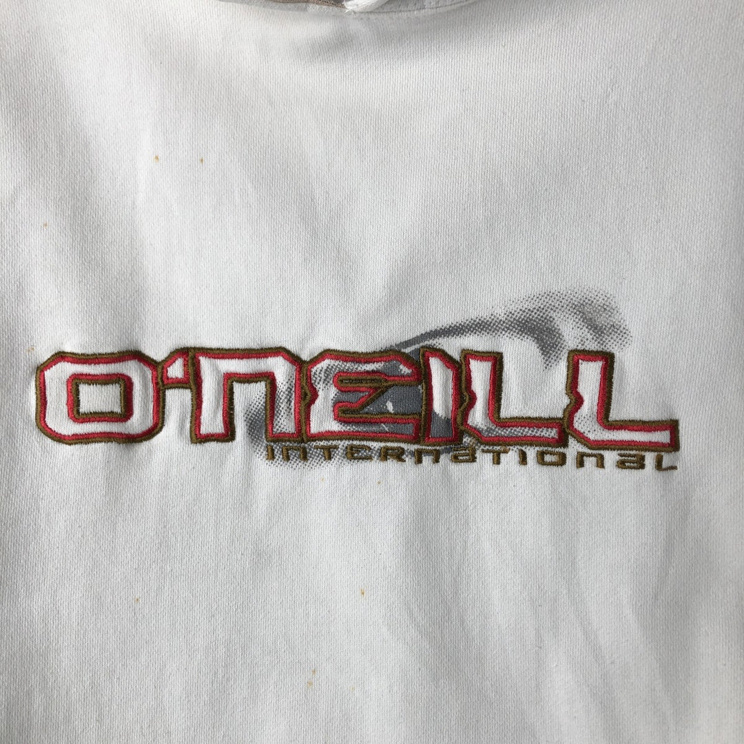 O'NEILL Sweatshirt Pullover Hoodie, Men's Size M cotton white type Vintage Second Hand