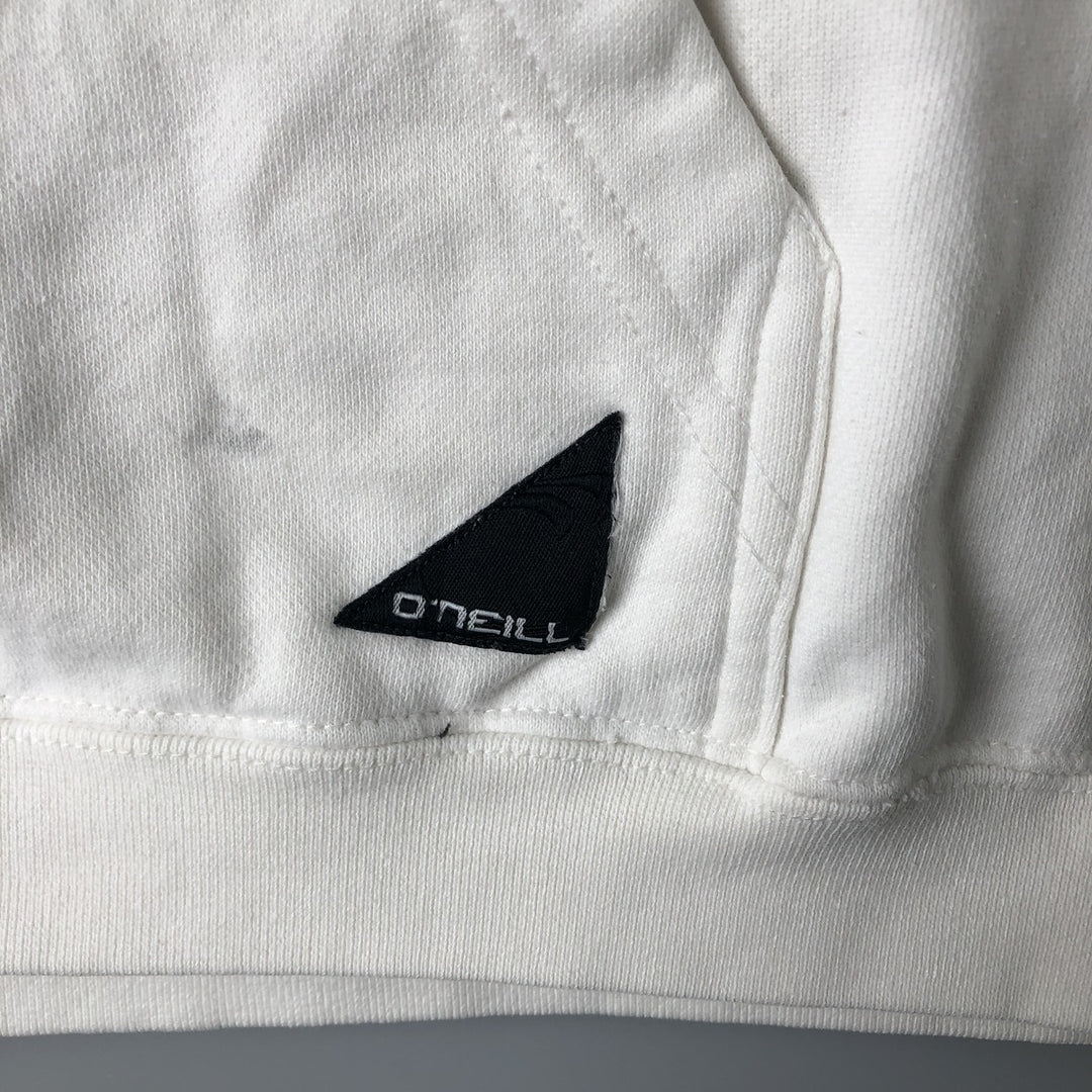 O'NEILL Sweatshirt Pullover Hoodie, Men's Size M cotton white type Vintage Second Hand