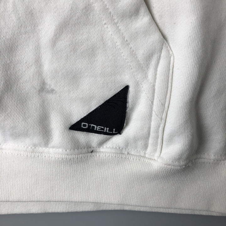 O'NEILL Sweatshirt Pullover Hoodie, Men's Size M cotton white type Vintage Second Hand