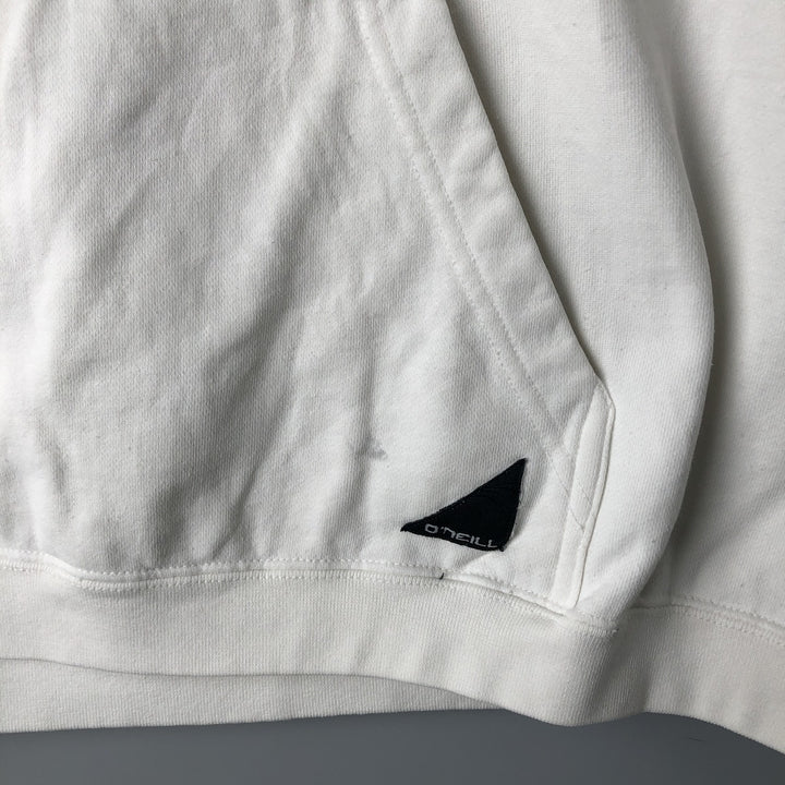 O'NEILL Sweatshirt Pullover Hoodie, Men's Size M cotton white type Vintage Second Hand