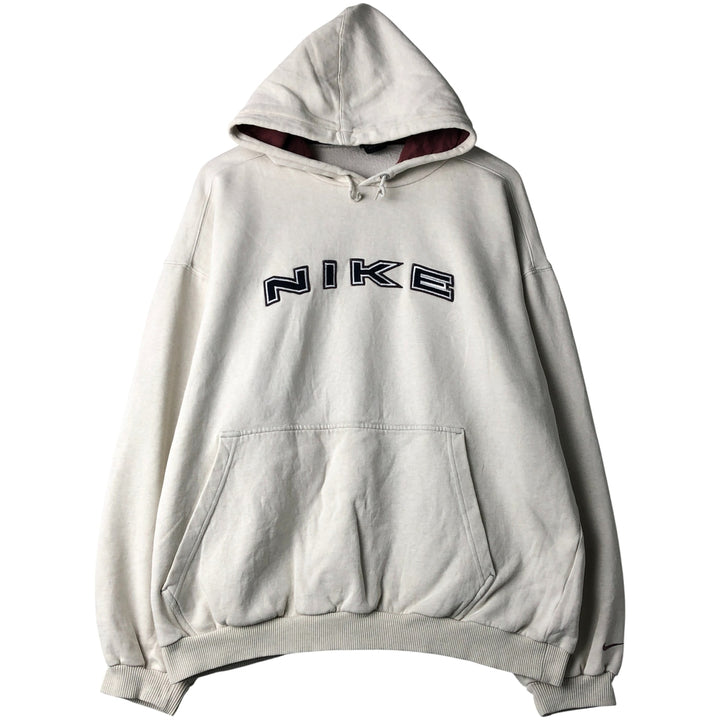 90'S Nike Sweatshirt Pullover Hoodie, Men's XL, Vintage cotton white type Vintage Second Hand