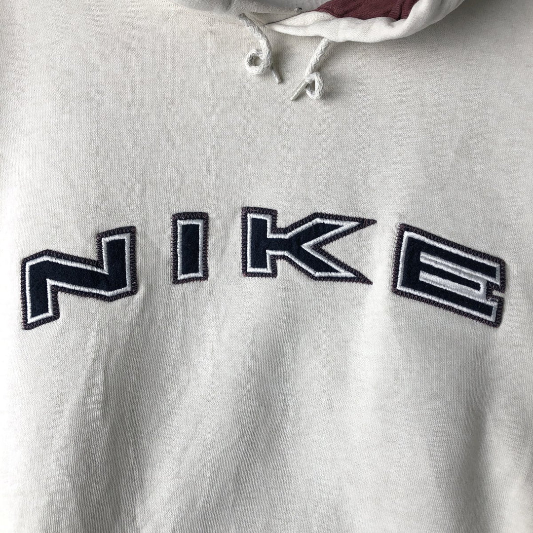 90'S Nike Sweatshirt Pullover Hoodie, Men's XL, Vintage cotton white type Vintage Second Hand
