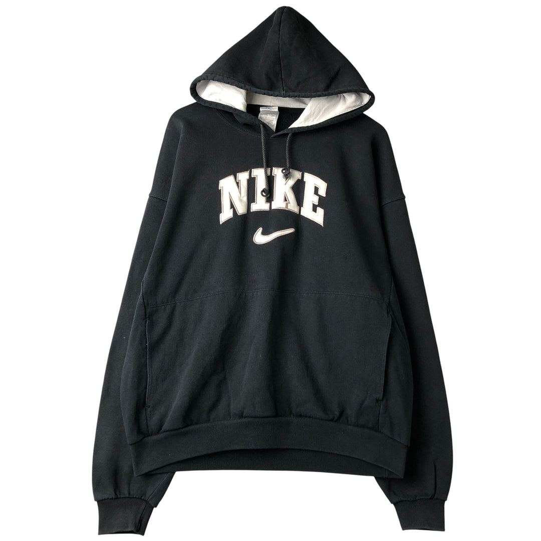 90'S Nike Sweatshirt Pullover Hoodie, Men's XL, Vintage cotton black type Vintage Second Hand
