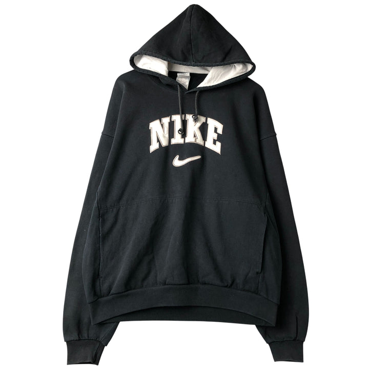 90'S Nike Sweatshirt Pullover Hoodie, Men's XL, Vintage cotton black type Vintage Second Hand
