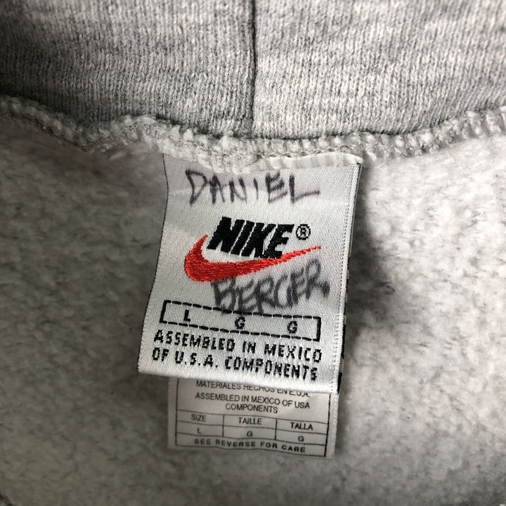 90'S Nike pullover sweatshirt, men's size L, vintage cotton gray type Vintage Second Hand