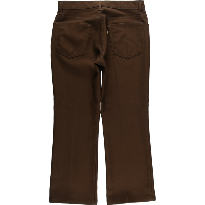 Levi's 517 Boot Cut Flare Pants, Men's, Size 34 polyester brown type Vintage Second Hand