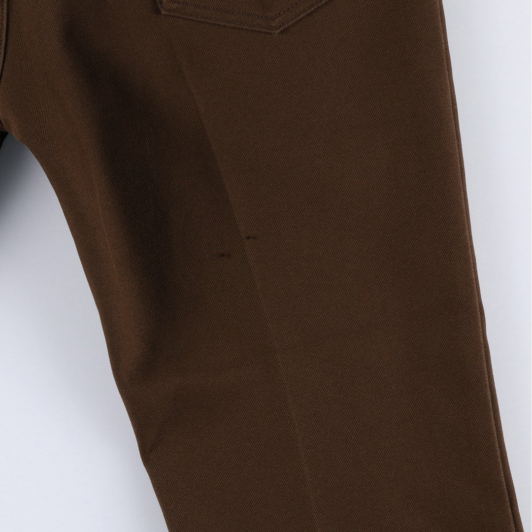 Levi's 517 Boot Cut Flare Pants, Men's, Size 34 polyester brown type Vintage Second Hand
