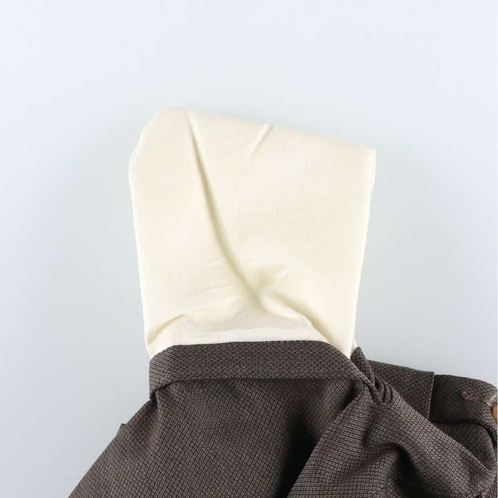 Vintage two-pleat slacks for men, size W30 unclear Khaki type brown Vintage Second Hand