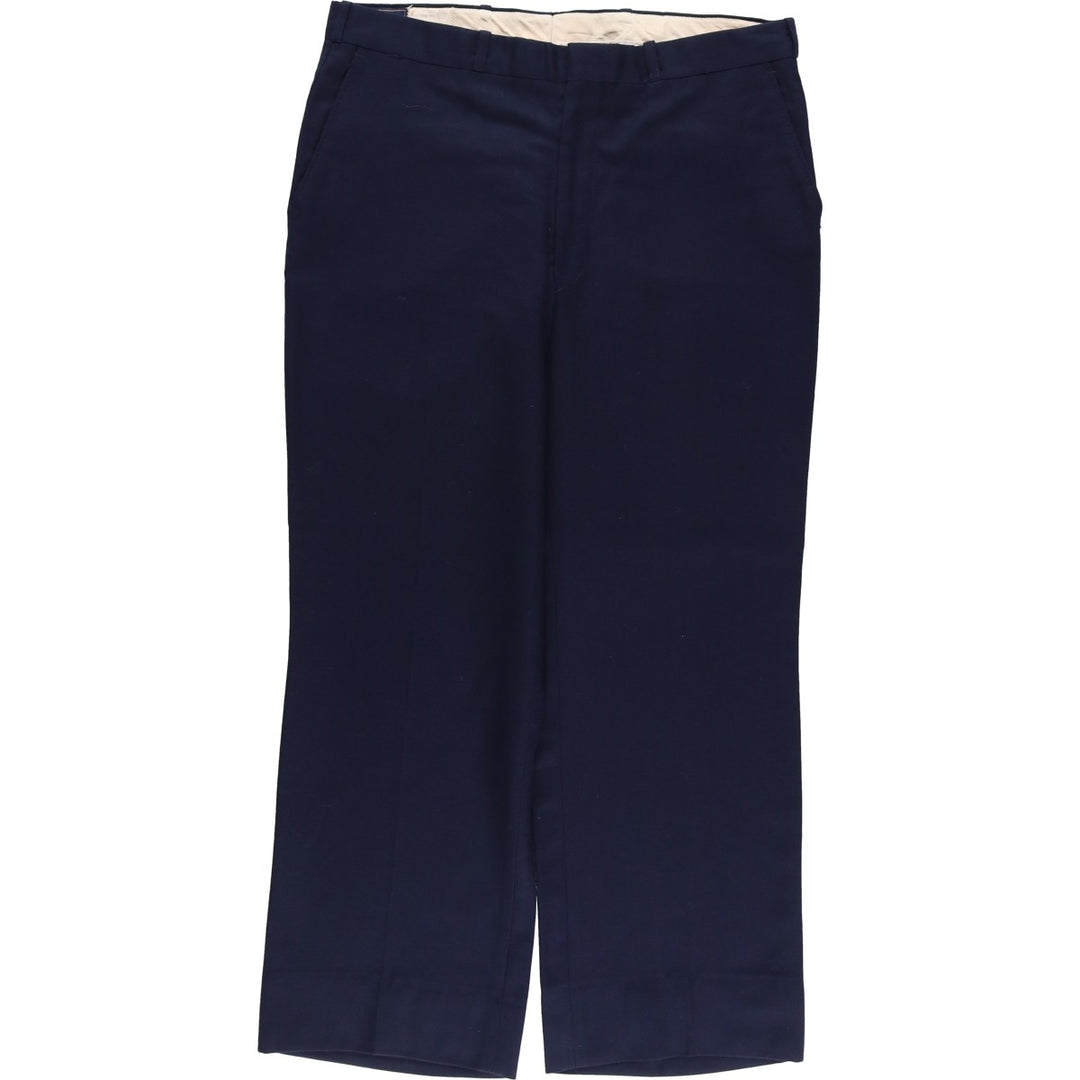 Club International Wm. H. Heishman Slacks, Made in Canada, Men's, Size W34 unclear navy blue type Vintage Second Hand