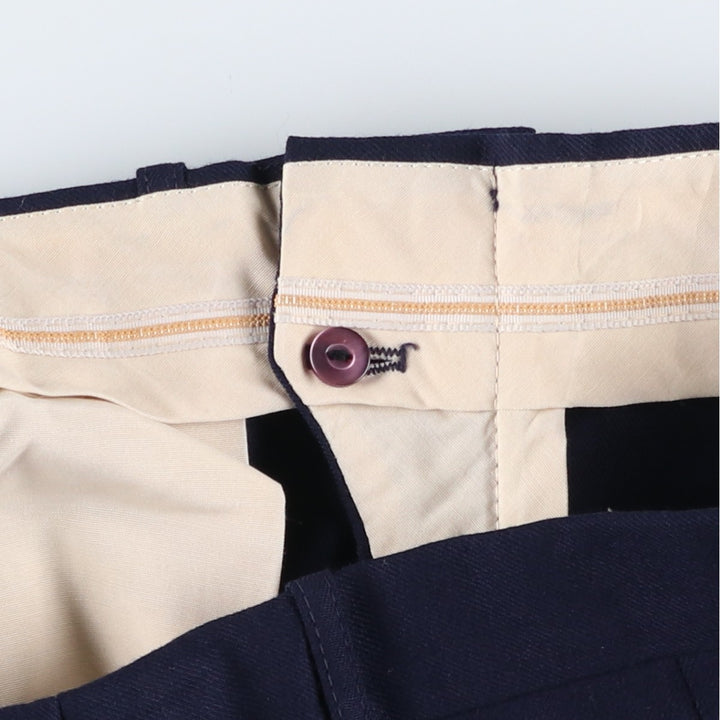 Club International Wm. H. Heishman Slacks, Made in Canada, Men's, Size W34 unclear navy blue type Vintage Second Hand