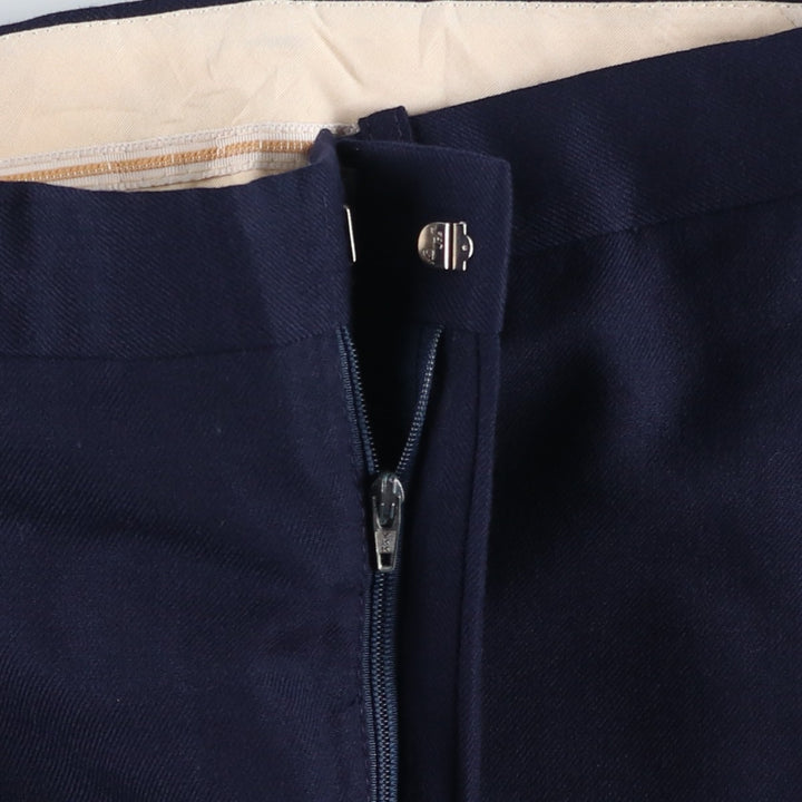 Club International Wm. H. Heishman Slacks, Made in Canada, Men's, Size W34 unclear navy blue type Vintage Second Hand