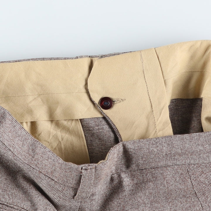 80s~ Vintage Men's Slacks, Size W33 unclear gray type Vintage Second Hand