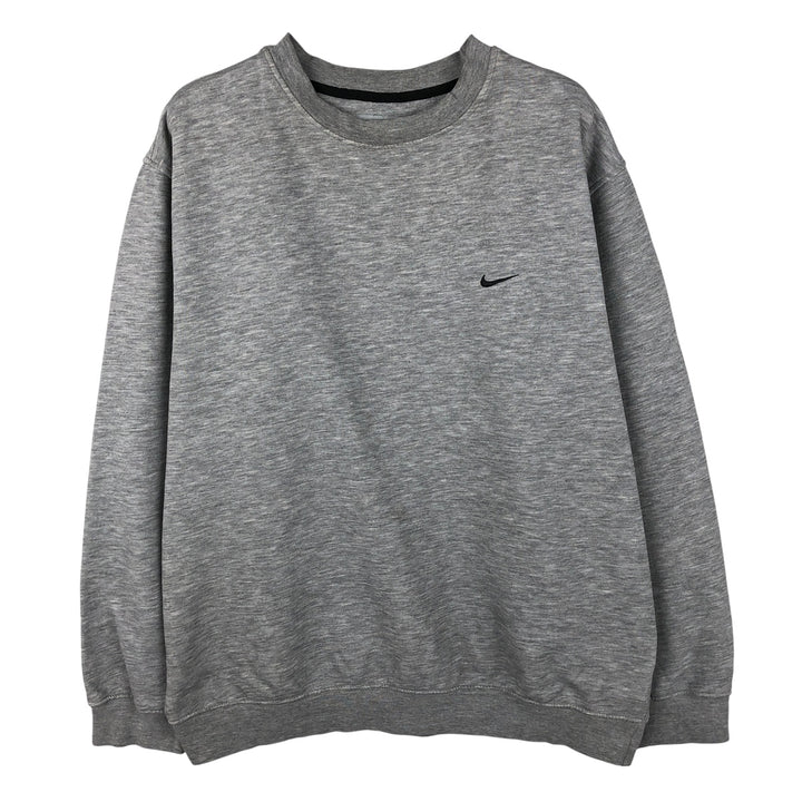 00'S Nike One Point Logo Sweatshirt Trainer Men's L size cotton gray type Vintage Second Hand