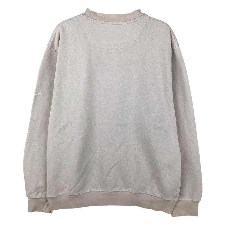 00'S Nike Logo Sweatshirt Trainer Men's M cotton Beige type Vintage Second Hand