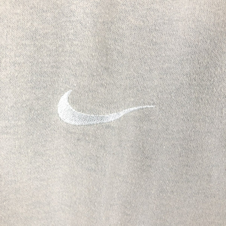 00'S Nike Logo Sweatshirt Trainer Men's M cotton Beige type Vintage Second Hand