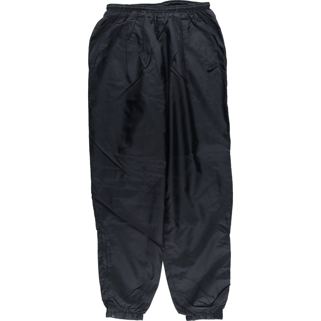 90'S Nike Silver Tag Nylon Pants, Shaka Shaka Pants, Men's Size L, Vintage Nylon black type Vintage Second Hand
