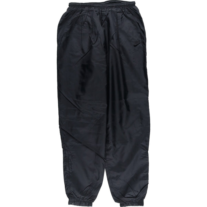 90'S Nike Silver Tag Nylon Pants, Shaka Shaka Pants, Men's Size L, Vintage Nylon black type Vintage Second Hand