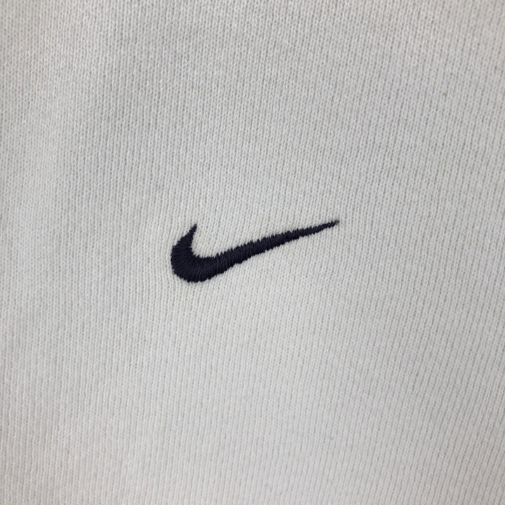 90'S Nike One Point Logo Sweatshirt Trainer Made in USA Men's L Size Vintage cotton white type Vintage Second Hand