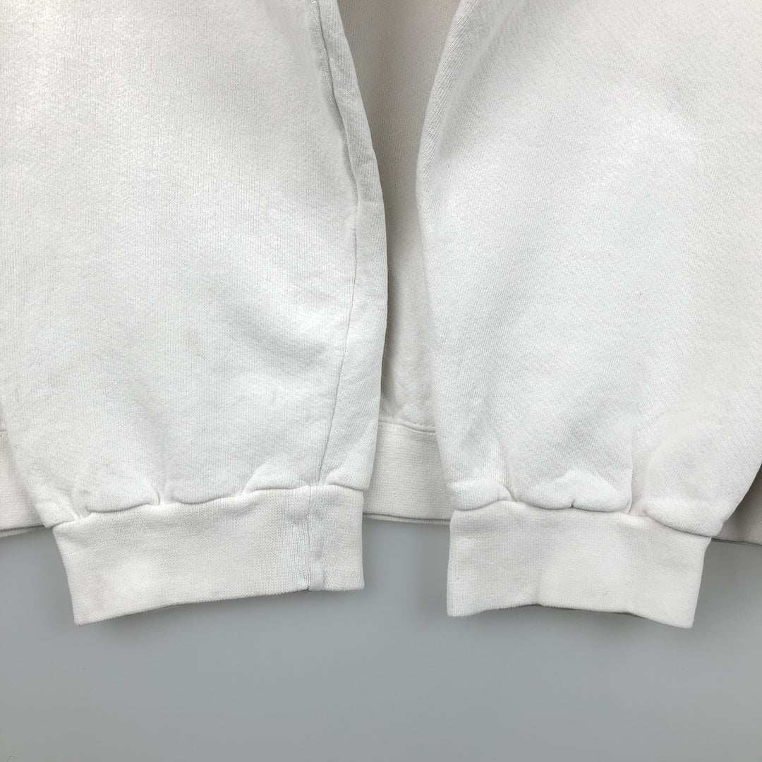 90'S Nike One Point Logo Sweatshirt Trainer Made in USA Men's L Size Vintage cotton white type Vintage Second Hand
